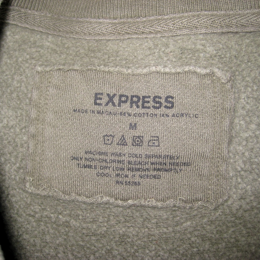 Express Pigment Dyed Crew Pullover Sweatshirt - image 5